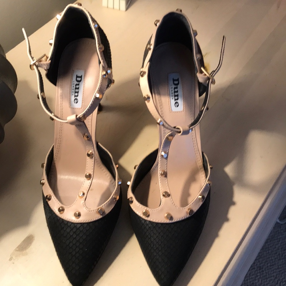 Dune London heels bought at Selfridge’s in the UK